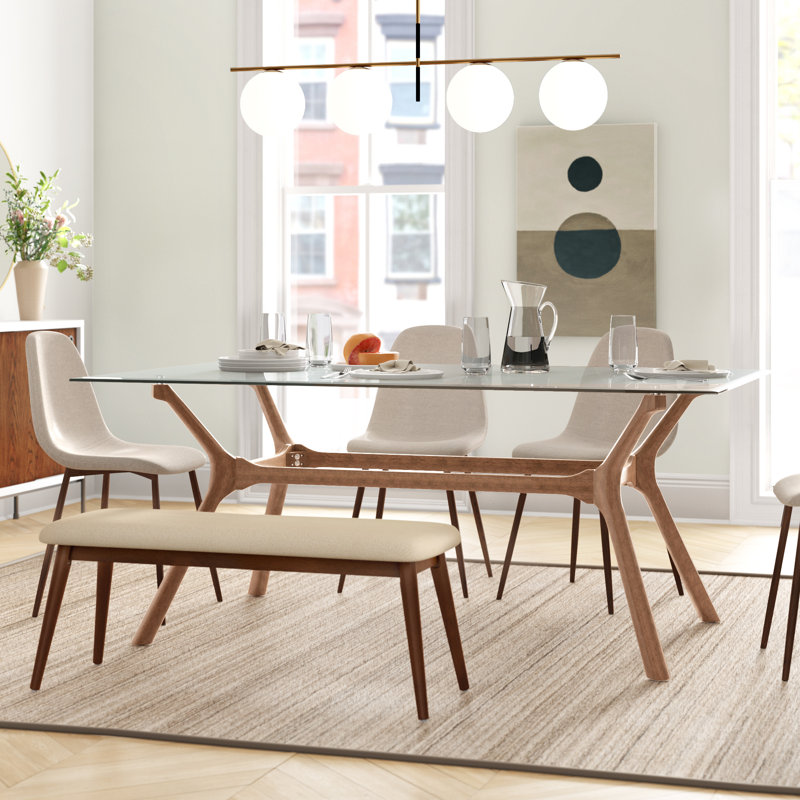 Latitude Run® Alxander Trestle Dining Table & Reviews | Wayfair
